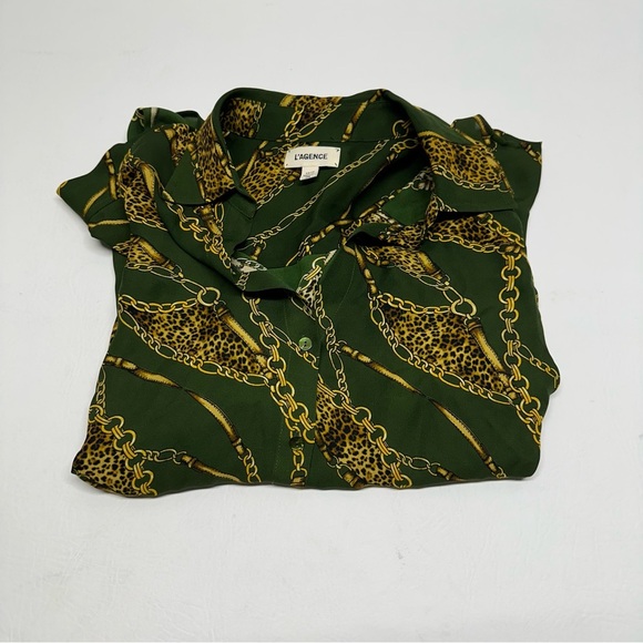 L'AGENCE Nina silk blouse XS - Picture 9 of 10